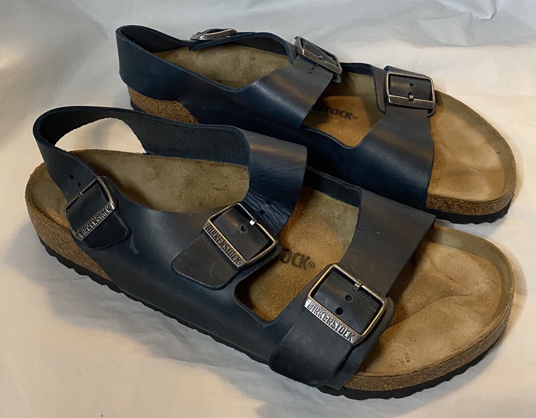 Birkenstock US Size 11 Eu 44 Milano Slingback Oiled Leather  display picture 1