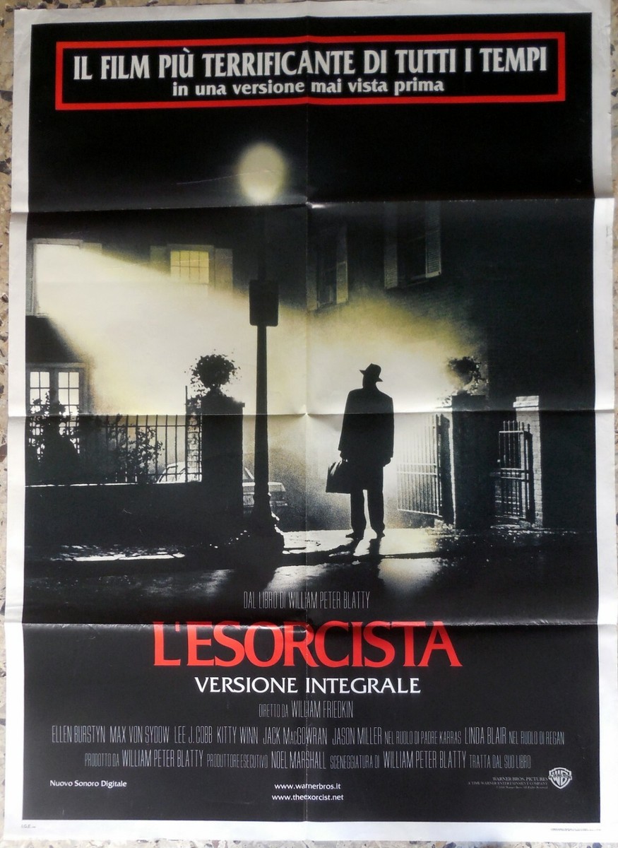 T-Shirt Ufficiale L'Esorcista – Maglietta Nera Con Poster Del Film, Unisex, Cotone - Foto 3
