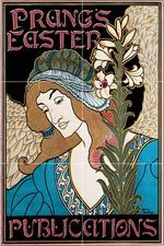 Art Nouveau Tumbled Marble Mural Bath Backsplash Tile #621