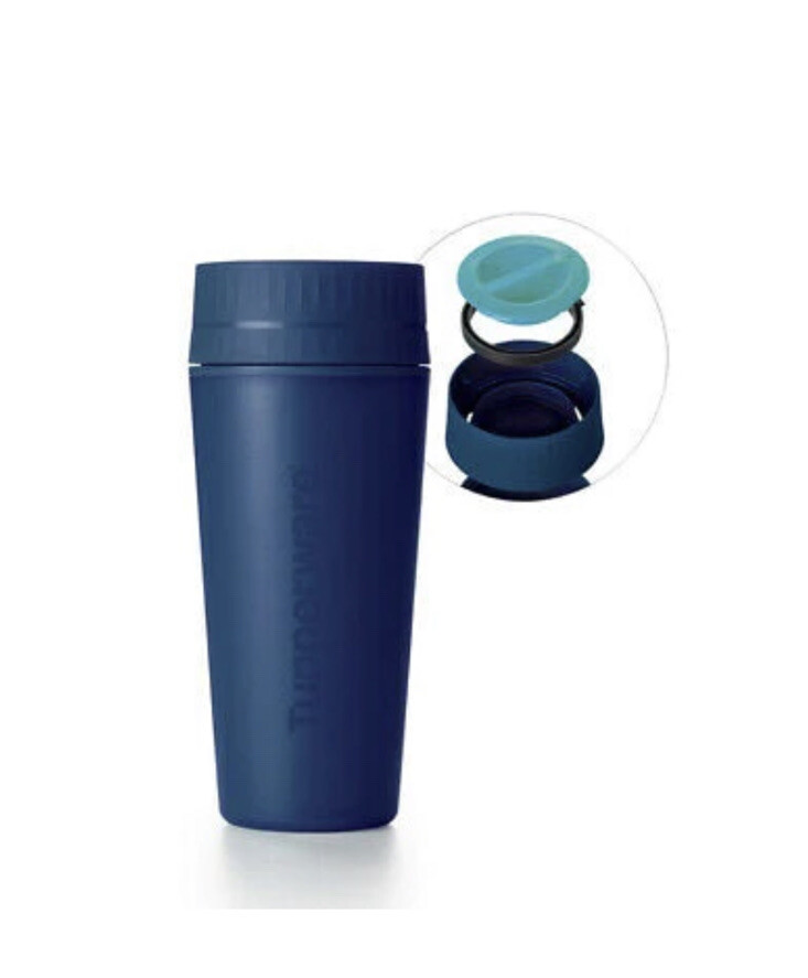 🔔)BRAND NEW TUPPERWARE LARGE COMMUTER TRAVEL MUG 470 ML KEEP CUP REUSABLE BLUE eBay