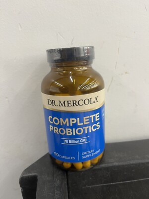 Dr Mercola Complete Probiotics 90 Capsules 70 Billion CFU Sealed Best By 12/24