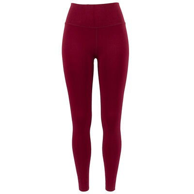 FABLETICS Damen Tights HW Sculptknit Essential Leggings Dunkelrot / M (S) /