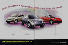 2000 Toyota MR2 Celica ECHO Next Generation Models 2-pg Photo VINTAGE PRINT AD