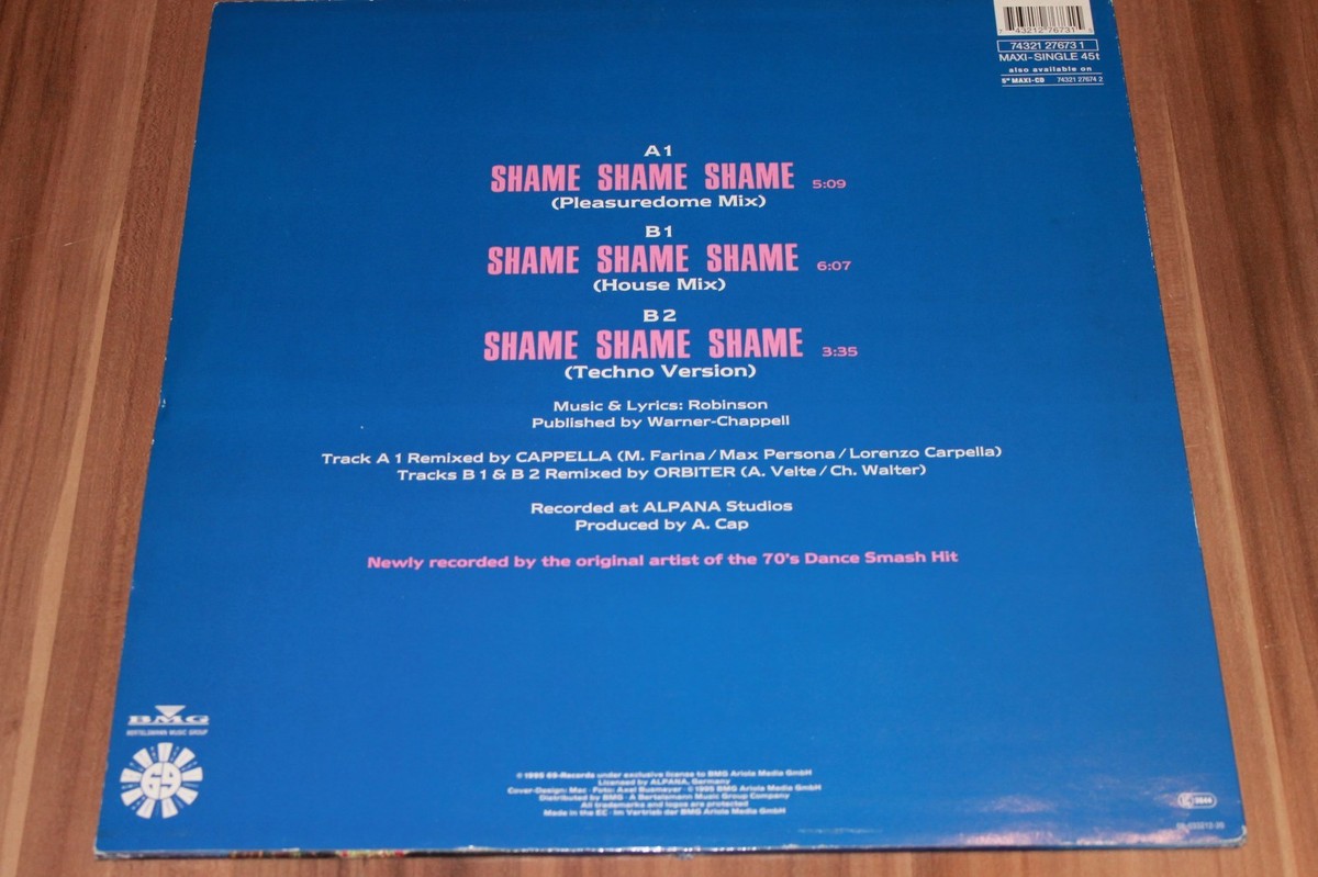 Linda Fields – Shame Shame Shame (1995) (Vinyl 12