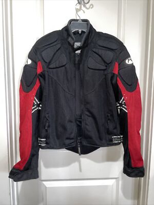 Fieldsheer Armored Padded Moto Motorcycle Riding Jacket | Red