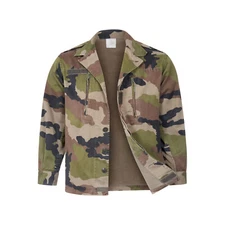 Army Jacket Original French Military Coat Vintage Light Top Issued Used F2 Camo