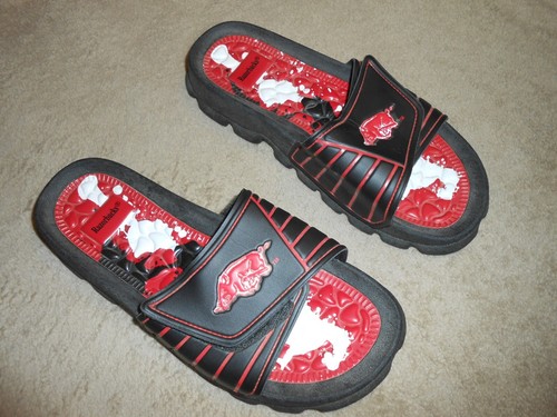 Arkansas Razorbacks Men's Slides Sandals (Large-Size 11) - Picture 7 of 10