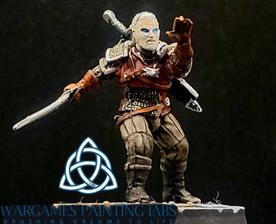 Painted Witcher Geralt RPG alternative collection miniatures for Mordheim AOS