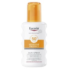 eucerin sun spray transparent sensitive protect spf 50