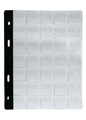 MC SAMMLER 10 Stk Münzenhüllen Münzhüllen Münzblätter für Münzen bis 24mm Ø NEU!