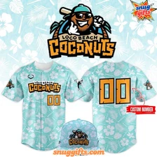 Custom Savannah Banana X Loco Beach Coconuts Special Baseball Jersey