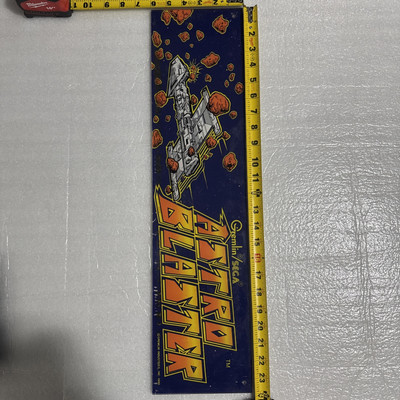 Original  Astro Blaster Arcade Marquee Gremlin-Sega 1980