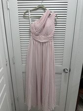 Azazie Pink Chiffon Sleeveless Bridesmaid Dress Size 6 MPN A6