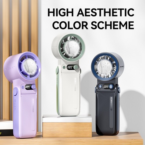 Handheld Fan with 199 Speeds Folding Design and Rechargeable 10000mAh Battery - Afbeelding 12 van 15