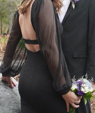 Black Sparkly Prom Dress