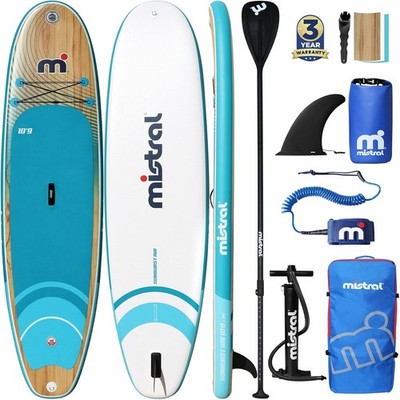 Stand Up Paddle Board 10'9''x34''x6'' Inflatable SUP Yoga & Pilates Boards Extra