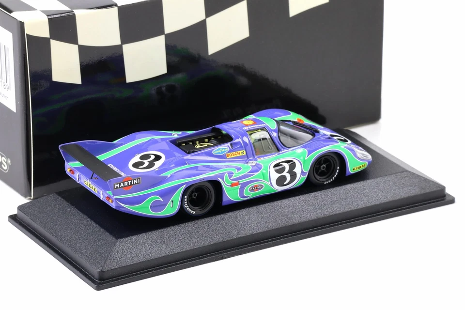1:43 Minichamps Porsche 917L 24h Le Mans 1970 Hippie #3 Larousse / Kauhsen - Photo 2/3