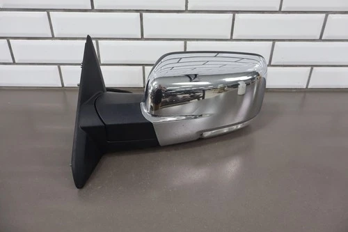 13-18 Ram 1500 Left LH Power Folding Chrome Door Mirror OEM