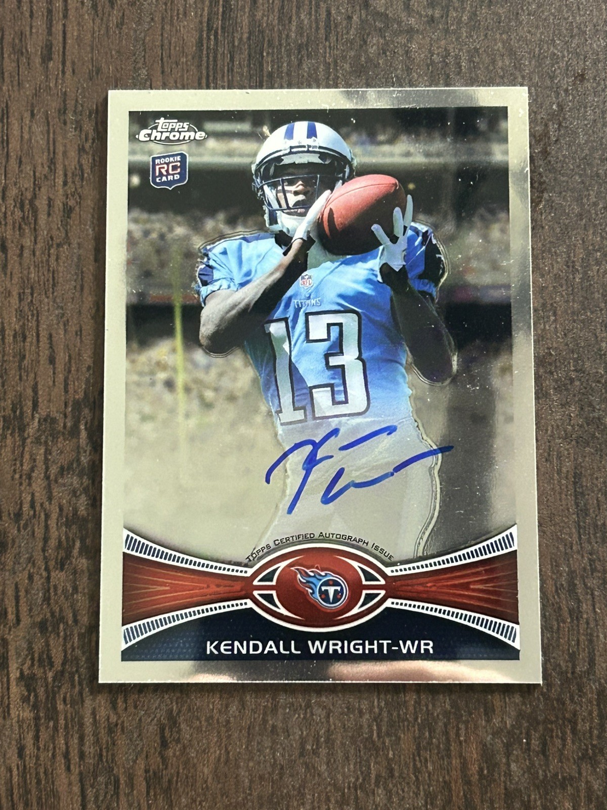 Kendall Wright Topps Chrome #212 Autograph