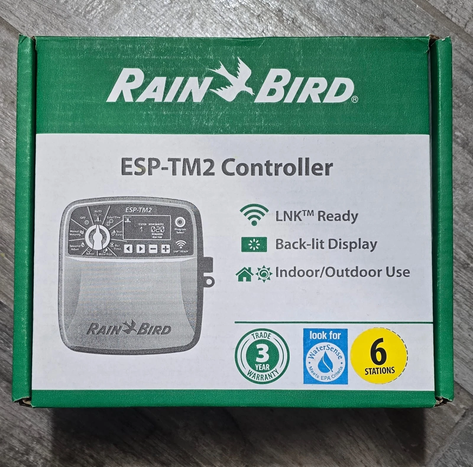 Rain Bird ESP-TM2 6 Station Indoor/Outdoor Sprinkler Timer TM2-6-120V