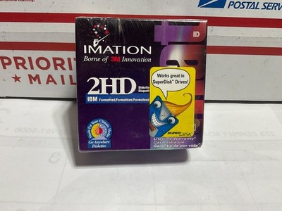 Imation 2HD 3.5'' 1.44 MB IBM Formatted Diskettes 10-Pack Brand New Sealed