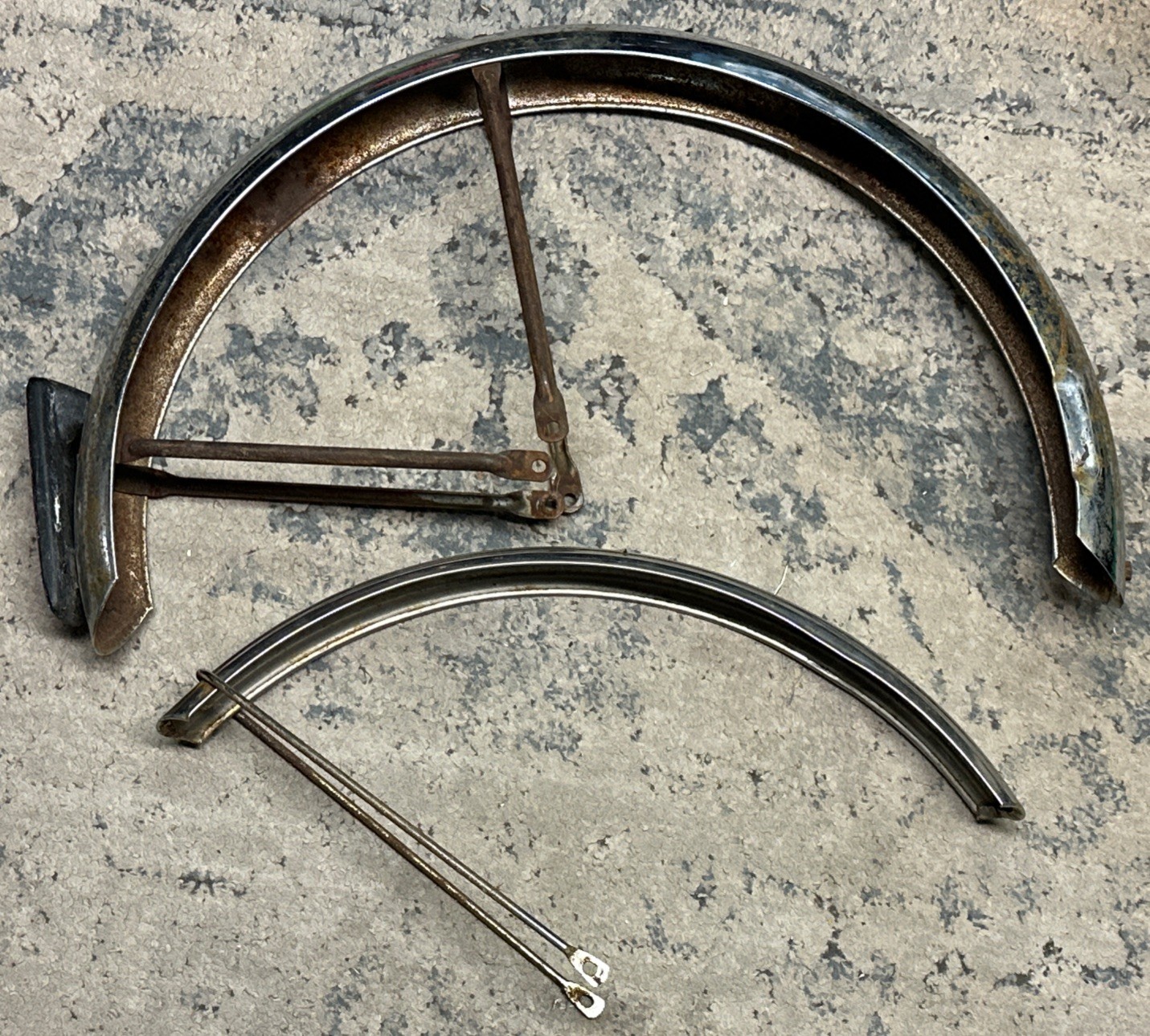 Vintage 1960s Schwinn Chrome Fenders OEM American Stingray C