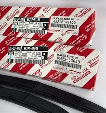 Genuine OEM Toyota Lexus Front Wiper Blades Set LH RH 85222-53090 85212-53100 thumbnail 2