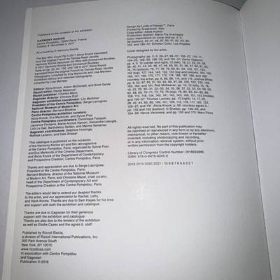 Harmony Korine Art Book Rizzoli Electa 2017 Centre Pompidou