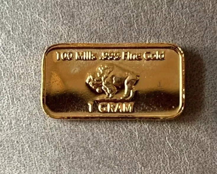 (6) 1 Gram - Gold Buffalo Bullion Bar .999 Fine 24k GOLD BARS - Image 3 of 4
