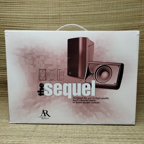 Acoustic Research Edge Sequel Bookshelf Speakers Pair - Black Open Box Unused
