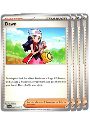 4x ME02: Phantasmal Flames Uncommon 087/094 Dawn