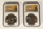 Lot of 2x 1971 40% Silver Eisenhower Dollar Brilliant UNC - NGC