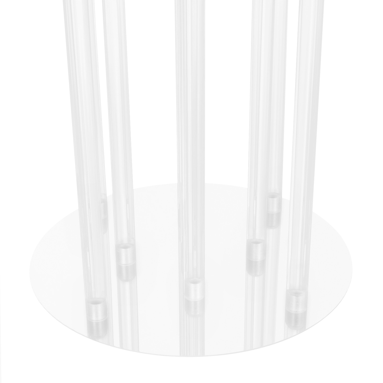 4pcs Acrylic Candelabra Centerpieces 5-Arm Clear Candle Holder For LED Candle