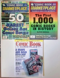 Lot of 5 "Comic Book Marketplace" Comic Book History Magazines Early Issues 1992