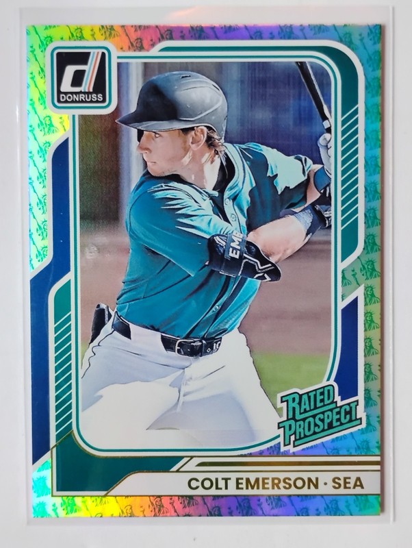 Colt Emerson 2026 Panini Donruss Rated Prospect Liberty #165 Seattle Mariners 