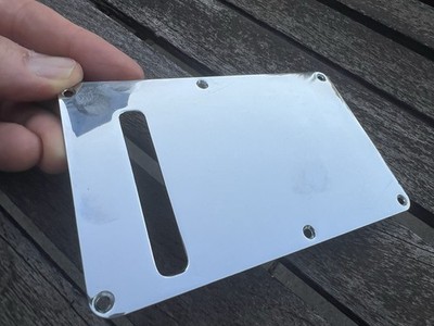 80 s ? Schecter Van Nuys Chrome Brass? Strat Tremolo Back Plate
