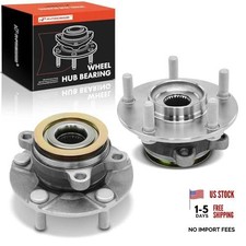 2 x Front Wheel Bearing and Hub Assembly with 5-Lug Compatible with Nissan