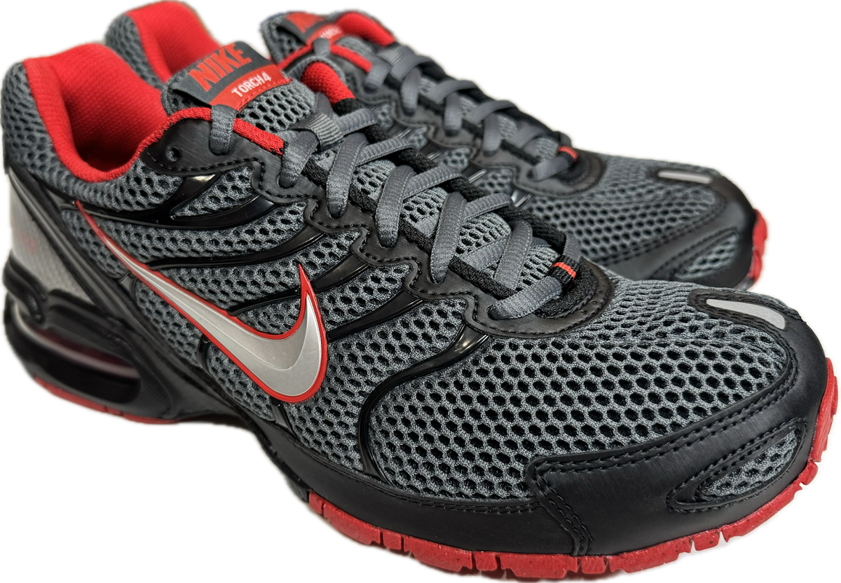 Nike Men\'s Air Max Torch 4 Running Shoes Dark Grey Metallic Silver Red Men Sz 8 Nike Men main image 3