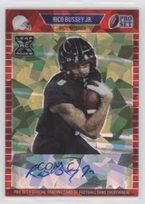 2021 Leaf Pro Set Metal 1989 Red Crystals 44/50 Rico Bussey Jr #PA-RBJ Auto 0cz