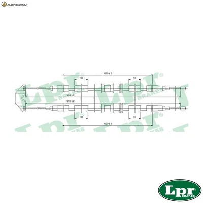 SEILZUG FESTSTELLBREMSE C0542B FÜR CHEVROLET OPEL ASTRA/CLASSIC/Caravan/Delvan - Bild 1 von 4