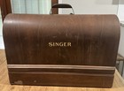 Vintage Full Size SINGER BENTWOOD CASE w/Key  Fits 15-91 66 201  Sewing Machine — photo 1
