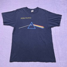 Vintage Pink Floyd Dark Side of the Moon Mens Large Navy Blue Anvil Concert Tee