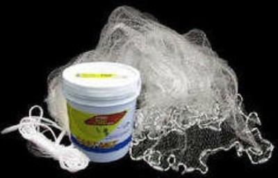 Ahi CN-708 700 Series Pro Guide Clear Mono Cast Net 8 ft Radius 1/2'' Mesh