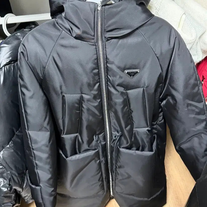 Prada Black Nylon Long Puffer Coat 36 - Winter Outerwear thumbnail 5
