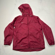 Nike Jacket Windbreaker Hooded Lightweight Maroon - Boys M