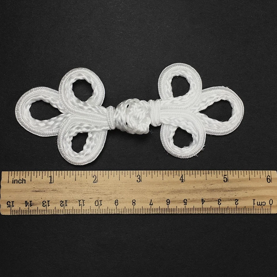 2 Sets Vintage Fabric Frogs Closure, Chinese Frog Closure,  5-1/2"W, TR-11317 - Image 2 of 3