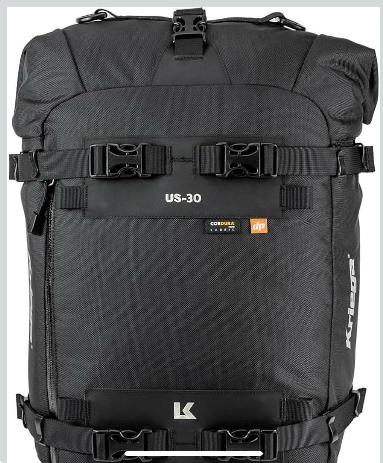 Kriega US-30 Drypack Waterproof Motorcycle Tail Bag Luggage