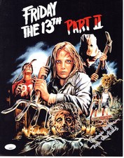 Connie Hogan signed 11x14 Photo Mrs. Voorhees Friday the 13th Part 2 JSA