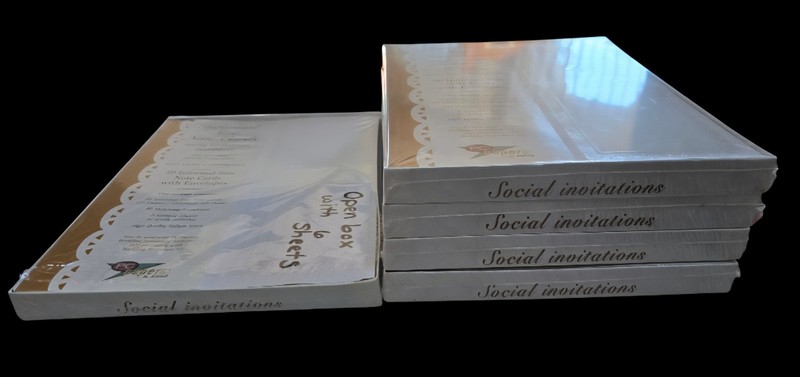 Brand New Lot of Informal Size Note Cards w/ envelopes for laser/inkjet printer