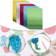 10Pcs Metallic Cardstock Paper Crafting Supplies Decorative Multipurpose Foil